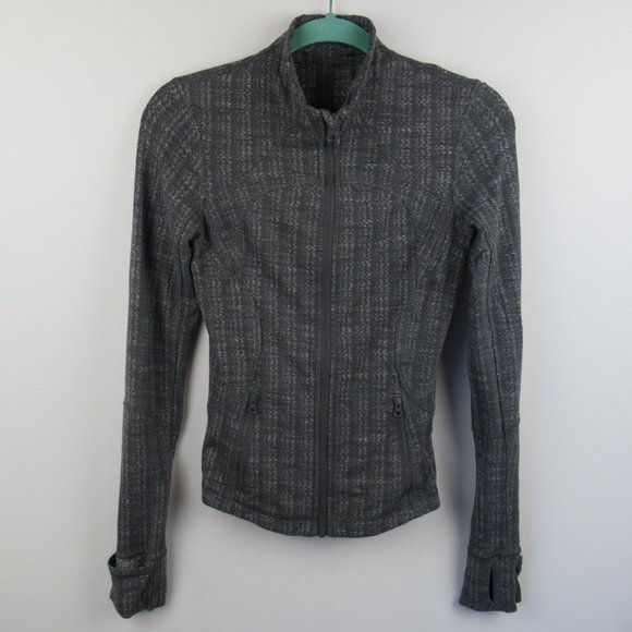 Lululemon Forme Jacket Cuffins in Ziggy Wee October Angel Wing sz 4 - Picture 1 of 6